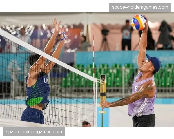 国际排联沙排巡回赛海口站男子组中国组合吴佳欣-王延伟2-0完胜德国